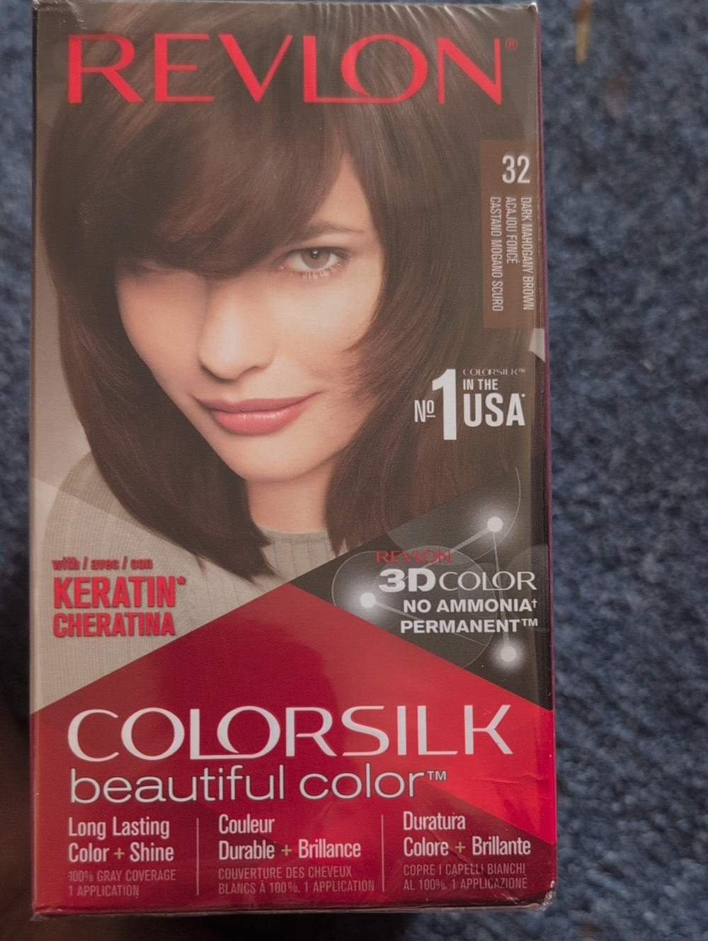 Revlon Colorsilk Beautiful Color - Dark Mahogany Brown (32) Pack Of 3